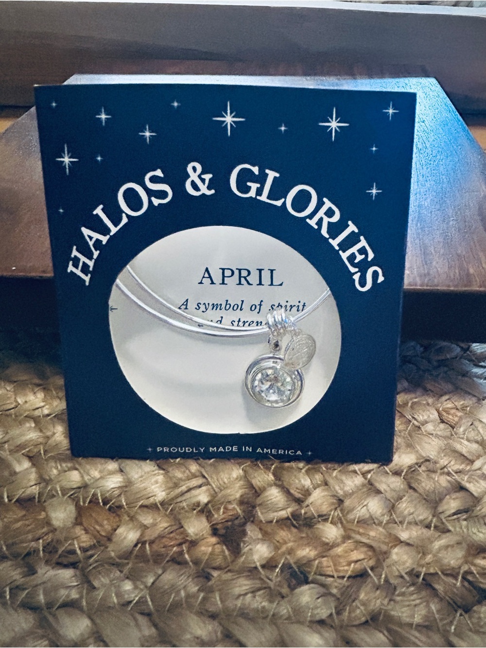April Silver Charm Bracelet